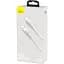 Кабель Baseus Cafule Metal Data Type-C 66W (1m) white (CAKF000102) - мініатюра 3