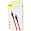 Кабель Baseus Cafule Cable Type-C to Type-C 20V 3A 1m CATKLF-G09 Red - миниатюра 3