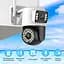 IP-камера уличная с двойным объективом XON SmartCam Wi-Fi 1080P (SCWEW22VW 3701) Белая - миниатюра 3