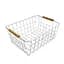 Корзина для хранения металлическая White, 22х28х12.5 см - миниатюра 4