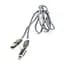 Дата кабель USB 2.0 AM to Lightning + Micro 5P 1.0m cotton PowerPlant (KD00AS1289) - мініатюра 1