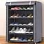 Стеллаж тканевый для обуви 5 полок серый Combination Shoe Frame 60X30X90 - миниатюра 2