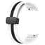 Ремінець для Samsung Galaxy Watch 6 40mm 6 44mm - біло-чорний ширина кріплення 20мм силікон Watchbands Cls-line-black (W36-1W432432) - мініатюра 4