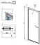 Душові двері Radaway Twist DW 90 см 382002-01 - мініатюра 3