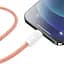 Кабель Baseus Dynamic Series Fast Charging Cable Type-C to Lightning 20W 2m CALD000107 Orange - миниатюра 5