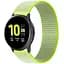 Ремінець нейлоновий на липучці BeWatch для Samsung Galaxy Watch 4/5/6 Лимонний (1011312.4UW) - мініатюра 1