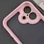 TPU чохол Transparent + Colour 1,5mm для Apple iPhone 16 (6.1) Pink - мініатюра 3