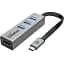 Концентратор Promate USB-C 4-in-1 порта Promate (mediahub-c3.grey) (mediahub-c3.grey) - миниатюра 1