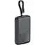 Універсальна мобільна батарея Acefast 10000mAh 22.5W PD,QC3.0 2xUSB-C,USB-A with build Type-C cable M13 Black (6974316283959) - мініатюра 3
