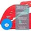 Дзеркальний декор Wall Sticker SW-00002500 декор акриловий самоклеючий Губи 2 шт. червоний - мініатюра 4