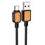Дата кабель Hoco X108 Benefit USB to Type-C 3A (1m) Black - миниатюра 1