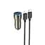 Адаптер автомобильный Type-C to Lightning Cable Tough dual port car charger Z48 коричневый - миниатюра 1