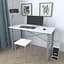 Письмовий стіл Ferrum-decor Драйв 750x1200x600 Сірий метал ДСП Біле 16 мм (FRD-103115) - мініатюра 3