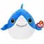 Мягкая игрушка Ty Подушка Squish-a-boos Акула Finsley 40 см (39366) - миниатюра 1