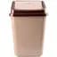 Кошик для сміття Violet House Brown-Cappuchino із кришкою 20 л (0099 BROWN-CAPPUCHINO с/кр.20 л) - мініатюра 1