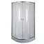 Душова кабіна з низьким піддоном Mixxus Plain SCT02-90x90x195-FB Satin матове скло 4 мм MI6896, Універсальна, хром матовий - мініатюра 1