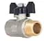 Кран кульовий Thermo Alliance Base 1/2" ВЗ прямий, PN40, метелик SD607W15 - мініатюра 2