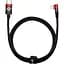Дата кабель USB-C to Lightning 1.0m 20W 90° corner black/red Baseus (CAVP000220) - миниатюра 1