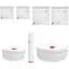 Набір Guzzini Kitchen Active Design Save It Vacuum Set 2 вакуумних контейнери + насос + пакети білий з прозорим - мініатюра 1