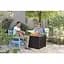Стіл-скриня Prosperplast Cube Rattan 208 л коричневий - мініатюра 4