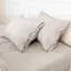 Комплект постільної білизни MirSon Natural Linen Jasmine льон сімейний бежево-сірий (2200008269081) - мініатюра 4