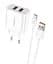 Мережевий зарядний пристрій Foneng EU45 Dual USB Charger (2USBх2.4A) White + кабель USB Type C (EU45-CH-TC) - мініатюра 3