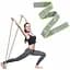 Резинка для фитнеса с петлями Gymtek 86,5х4см зеленая - миниатюра 4