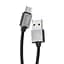 USB Cable Hoco U49 Refined Steel MicroUSB Black 1.2m - мініатюра 2