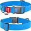 Нашийник для собак водостійкий Waudog Waterproof з QR паспортом, пластиковий фастекс, XXL, 46-70х4 см, блакитний - мініатюра 1