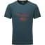 Футболка Mountain Equipment Headpoint Script Mens Tee Majolica Blue S (1053-ME-006627.01635.S) - мініатюра 1