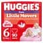 Підгузки-трусики для дівчаток Huggies Little Movers Pants 6 (15-25 кг) 90 шт. - мініатюра 1