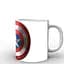 Кухоль GeekLand Captain America щит CA.02.009 330 мл білий - мініатюра 1
