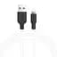 USB Cable Hoco X21 Silicone Lightning Black/White 2m - мініатюра 1