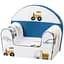 Кресло детское FreeOn Bubaba Happy Builders, white - blue - миниатюра 1