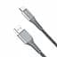 Дата кабель USB 2.0 AM to Type-C 1.2m Grey Grand-X (FC-12G) - мініатюра 3