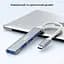 USB-хаб XON SmartHub Type-C на USB3.0 + 3хUSB2.0 Сірий (UHCXM041332G 4965) - мініатюра 5