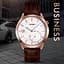 Мужские кварцевые часы Skmei 1581 Prestige коричневые с розовым - миниатюра 4
