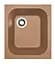 Кухонная мойка Adamant COMPACTA terra-cotta 430x500x200 мм, без крыла 43 см - миниатюра 1