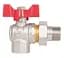 Кран кульовий Thermo Alliance "Американка" Standart 1/2" ВЗ кутовий, PN40, метелик SD222W15 - мініатюра 3