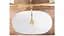 Умивальник Rea Royal Gold Edge 36x62,5 white (REA-U8570), Глянцева - мініатюра 4