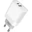 Сетевое зарядное устройство XO L64 PD Power Adapter 20W/1 USB 1 USB-C White - миниатюра 1
