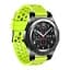 Силіконовий double перфорований ремінець Watchbands для Samsung Galaxy Watch 46mm SM-R800NZSA зелений ширина кріплення 22мм (WB009DUBLEPERFGREEN146) - мініатюра 2
