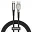 Кабель Baseus Water Drop-shaped Lamp Super Charge Cable USB to Type-C 66W 1m CATSD-M01 Black - миниатюра 1