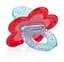 Силіконовий прорізувач Nuby, блакитний з бордовим (6826redbluflwr) - мініатюра 2