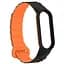 Ремешок Dual-color Magnetic для Xiaomi Mi Band 7/6/5/4/3 Black / Orange - миниатюра 3