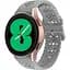 Ремінець для Samsung Galaxy Watch 4 44mm - сірий ширина кріплення 20мм силікон Watchbands Flower (W31-1WB10289017) - мініатюра 1