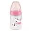 Бутылочка для кормления NUK First Choice Plus Жираф, c силиконовой соской, 150 мл, розовый (3952399) - миниатюра 1