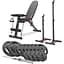 Набор Hop-Sport Strong 69кг со скамейкой HS-1030 и стойками 1002L - миниатюра 1