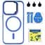 Чохол із підставкою MagSafe TPU PC Metal Stand Case Apple iPhone 14 Pro Blue - мініатюра 1