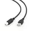 Кабель USB 2.0 AM - USB BM, 3 м, чорний, Cablexpert (CCP-USB2-AMBM-10) - мініатюра 1